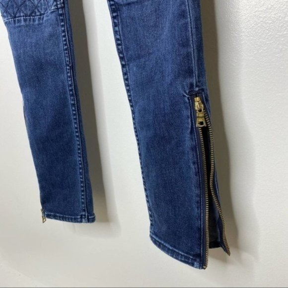 & Denim H&M Moto Skinny Low Rise Ankle Jeans Size 28 - Picture 4 of 8